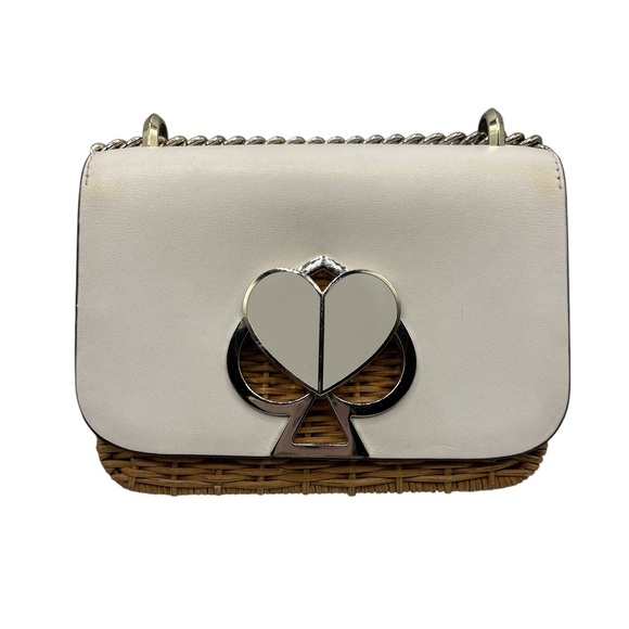 Kate Spade Nicola Turnlock Wicker Crossbody Bag - Picture 3 of 11